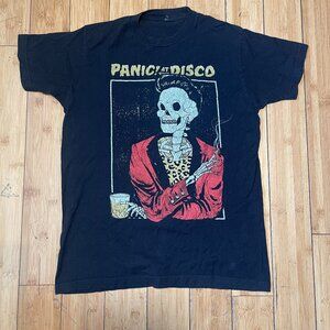 Panic At The Disco 2017 Death of a Bachelor Tour T-Shirt Crew Neck Woman Sz M